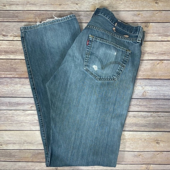 Levi’s 501 36 X 36 Destroyed Butterfly Jeans - Picture 1 of 9